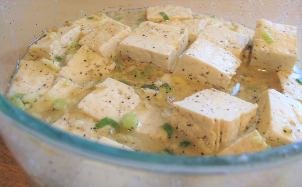 Tofu with all seasoning 