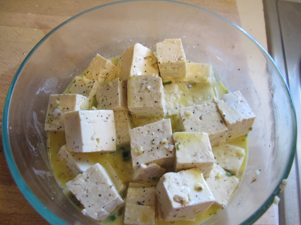 Tofu with all seasoning